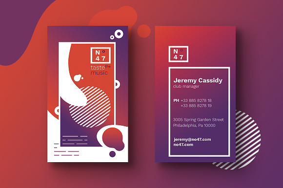 7 Clubbing Business Cards Templates in Business Card Templates - product preview 1