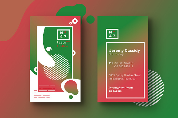 7 Clubbing Business Cards Templates in Business Card Templates - product preview 3