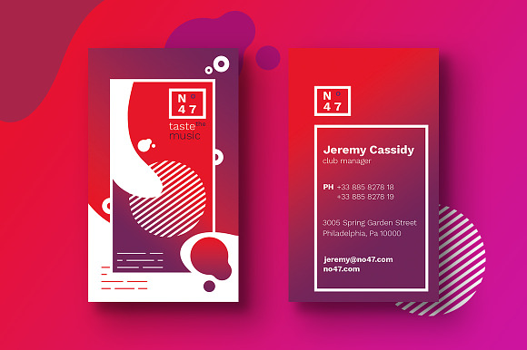 7 Clubbing Business Cards Templates in Business Card Templates - product preview 5