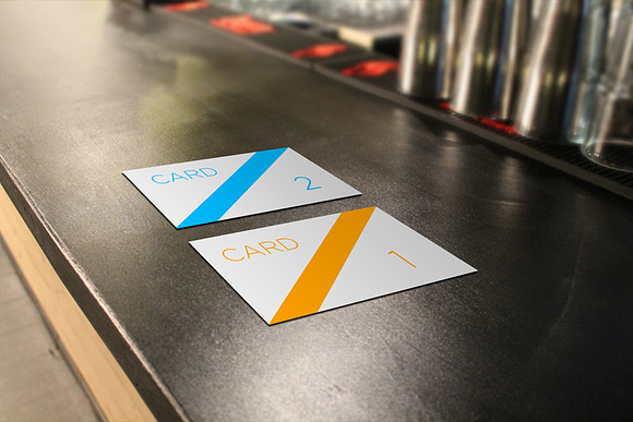 Bar Cards Mockup Restaurant Cafe in Print Mockups - product preview 4