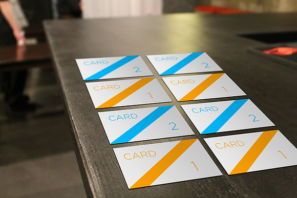 Bar Cards Mockup Restaurant Cafe in Print Mockups - product preview 5