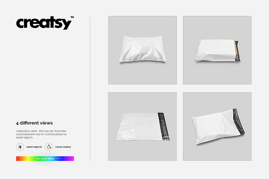 Mailing Bag Mockup Set | Creative Product Mockups ~ Creative Market