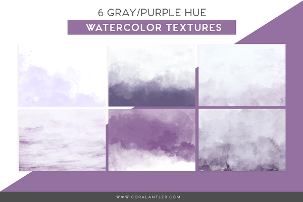 Purple Watercolor Textures