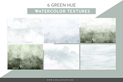 Green Watercolor Textures