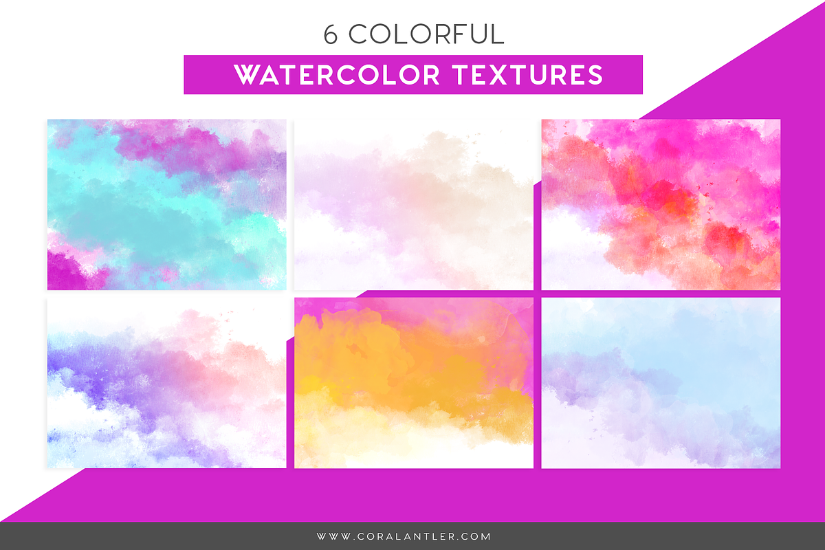 Colorful Watercolor Textures in Textures - product preview 8