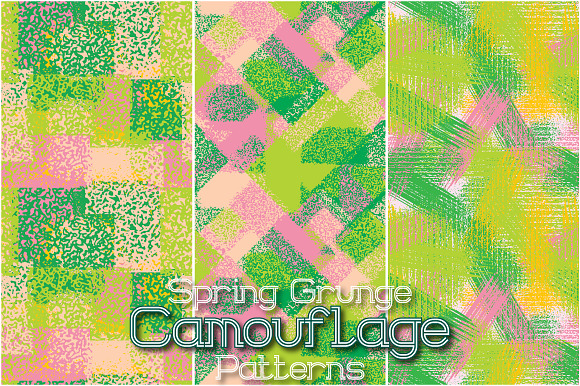 24 Spring Grunge Camo Patterns in Patterns - product preview 1