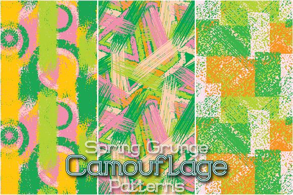 24 Spring Grunge Camo Patterns in Patterns - product preview 2