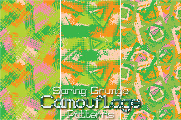 24 Spring Grunge Camo Patterns in Patterns - product preview 3