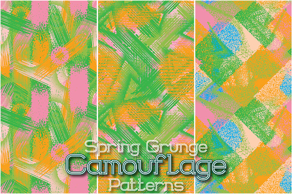 24 Spring Grunge Camo Patterns in Patterns - product preview 7