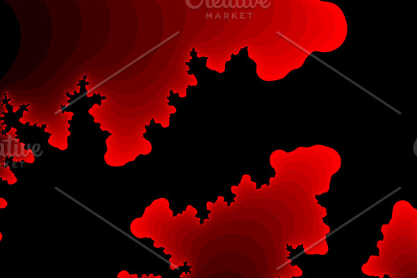 Red fractal background