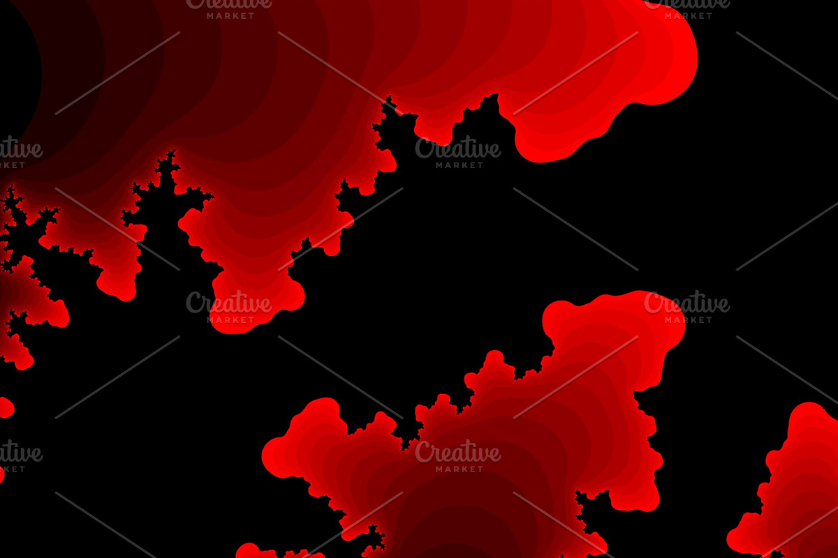 Red fractal background in Graphics - product preview 8