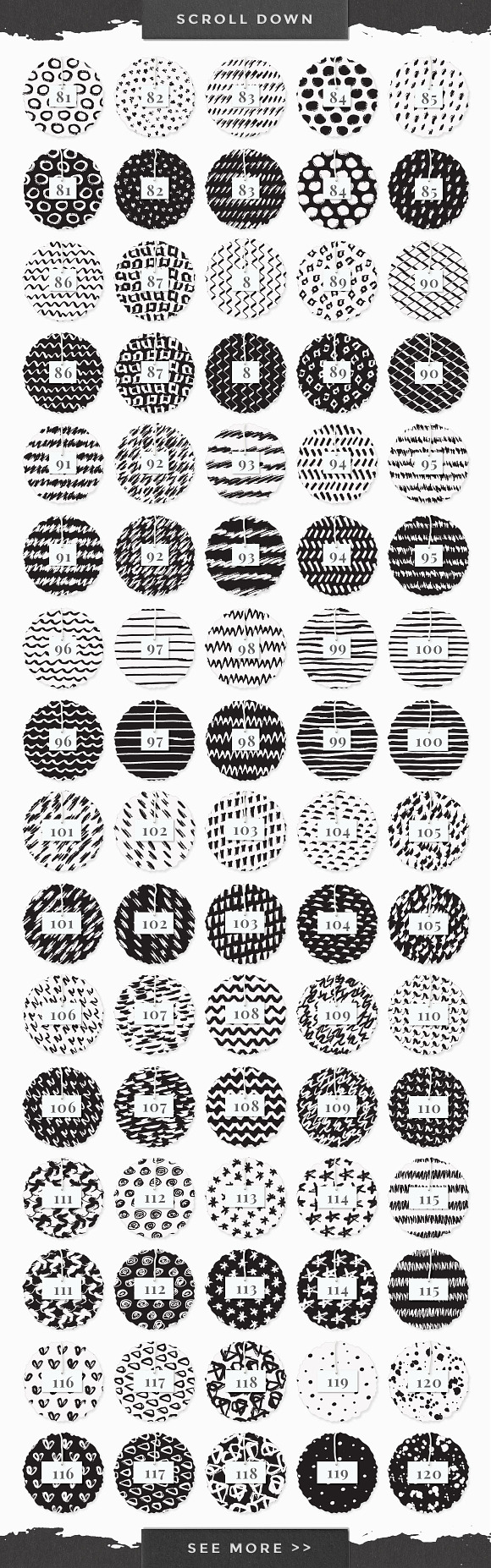 InkBox - 240 Inky Patterns + Extras! in Patterns - product preview 6