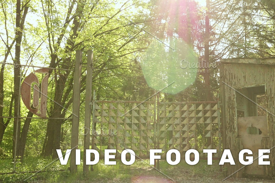 Entry to the abandoned kids camp. Smooth and slow steady cam shot in Graphics - product preview 8