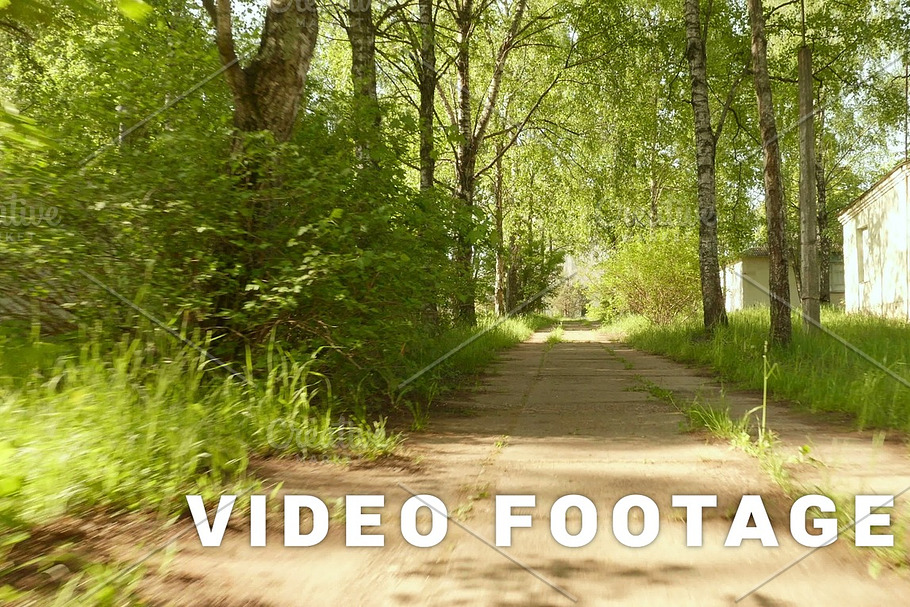 Pathway in the park. Smooth and slow steady cam shot. Clean and bright daytime in Graphics - product preview 8