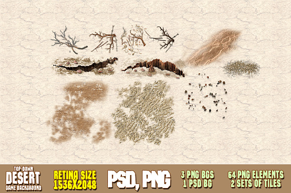 Desert Game Background in Objects - product preview 9