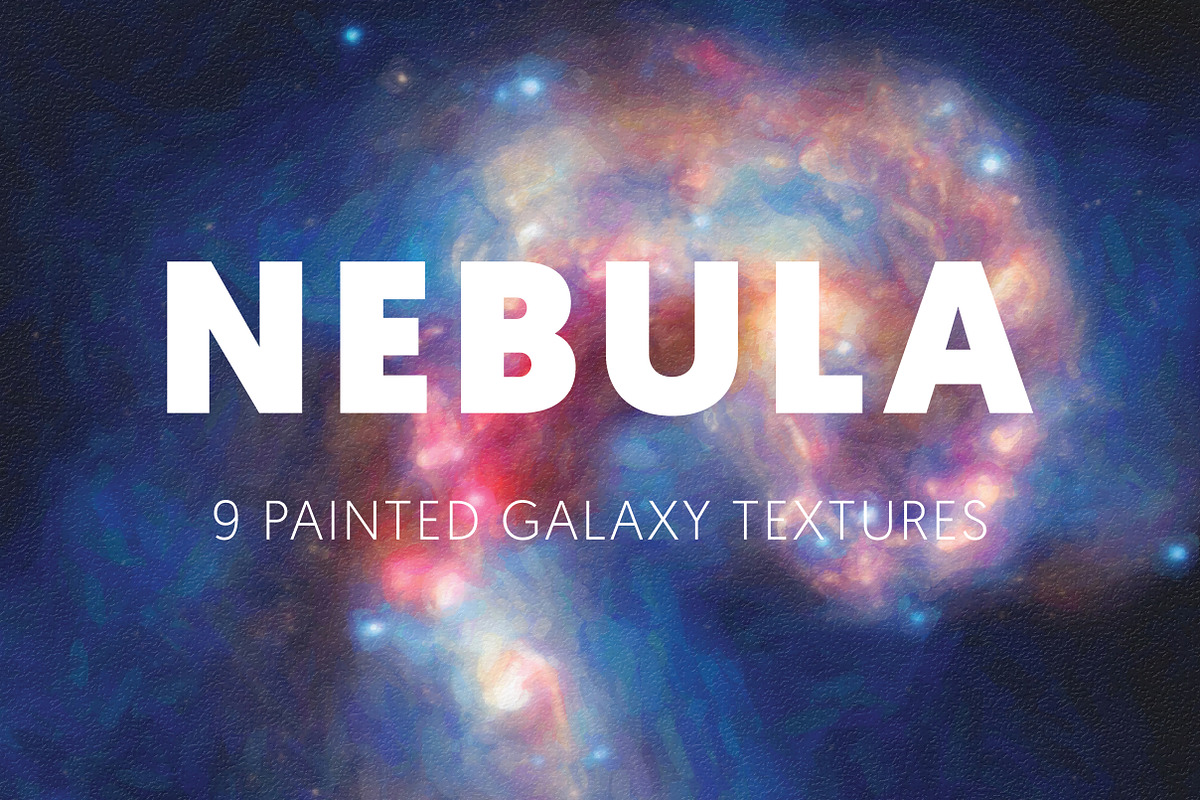 Nebula - 9 Painted Galaxy Textures in Textures - product preview 8