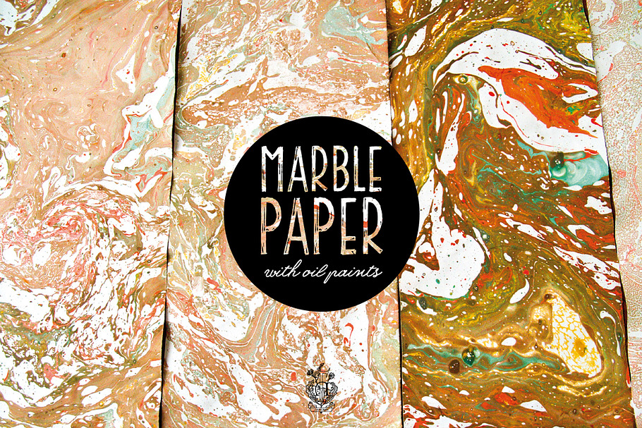 Marble Paper With Oil Paints in Textures - product preview 8