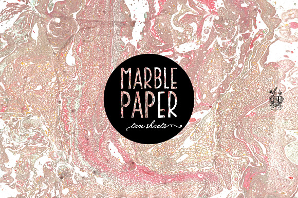 Marble Paper With Oil Paints in Textures - product preview 2