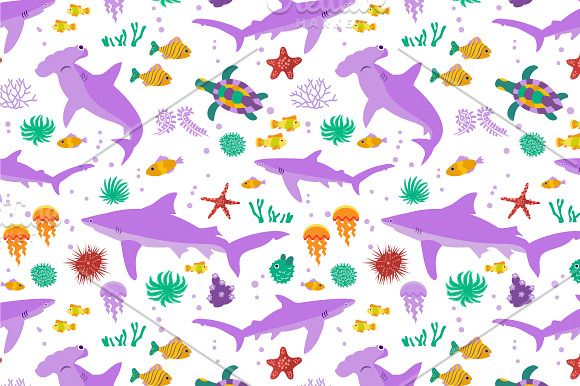 Patterns with Sharks and Fishes in Patterns - product preview 2