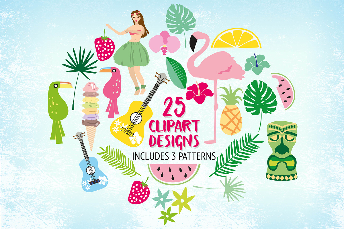 Tropical Clipart Suite in Illustrations - product preview 8