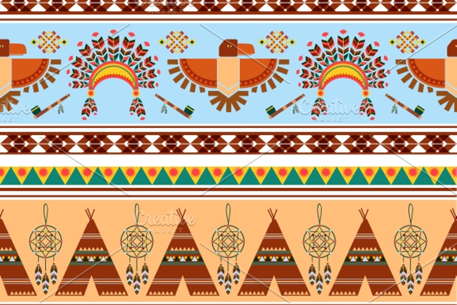 Tribal Ethnic Vintage Background in Patterns - product preview 8