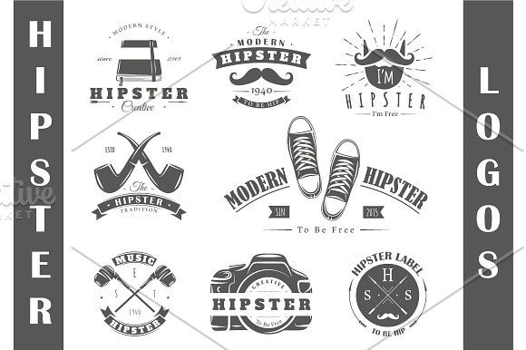25 Hipster Logos Templates in Logo Templates - product preview 2