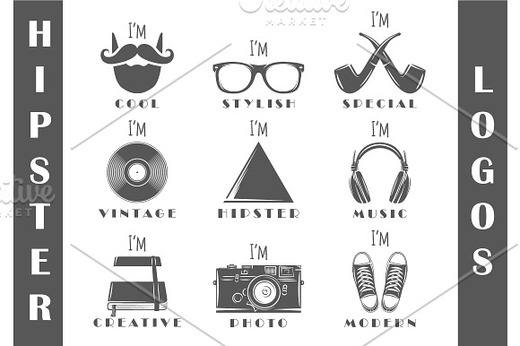 25 Hipster Logos Templates in Logo Templates - product preview 3