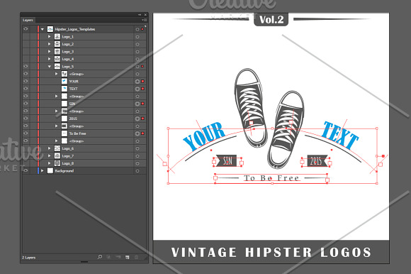 25 Hipster Logos Templates in Logo Templates - product preview 7