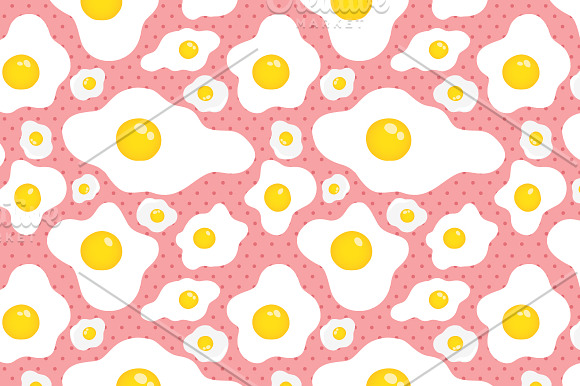 Eggs and toasts in Patterns - product preview 2