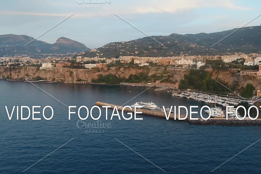 the sea in a Italian resort, the beach aerial in Graphics - product preview 8