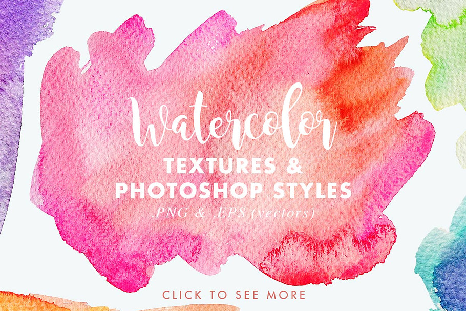 Vector & JPG Watercolor Textures in Textures - product preview 8