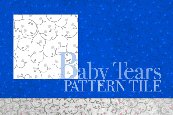 Baby Tears Seamless Pattern Tile