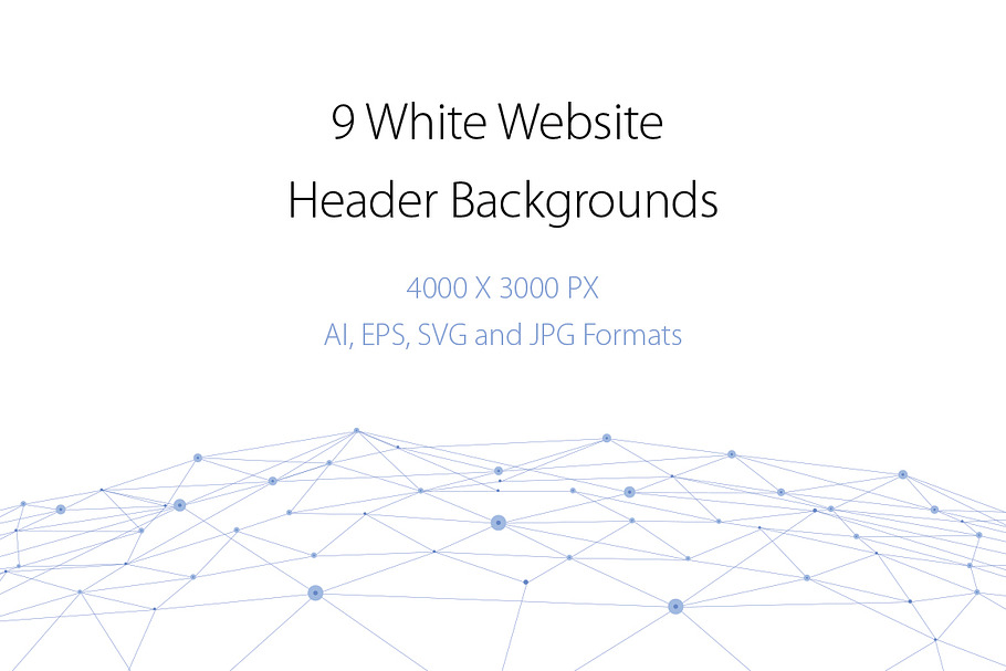 9 White Website Header Backgrounds in Graphics - product preview 8