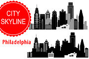 Philadelphia vector skyline
