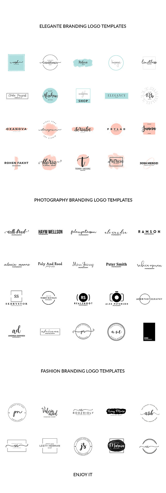 The MOOD 308 Branding Kit BUNDLE in Logo Templates - product preview 11