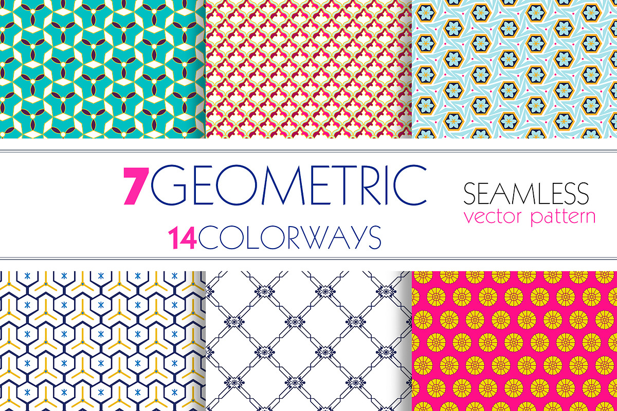 Vector Seamless Geo-Pattern in Textures - product preview 8