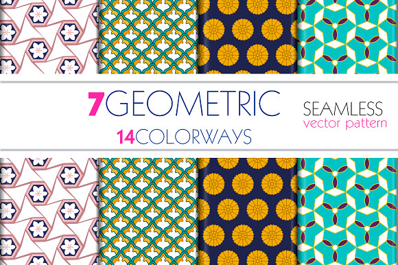 Vector Seamless Geo-Pattern in Textures - product preview 1