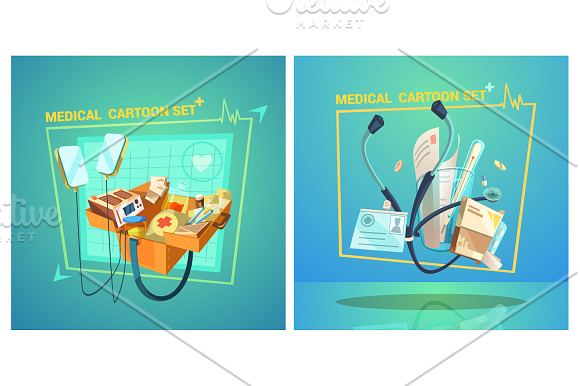 Medical Cartoon Set in Illustrations - product preview 1