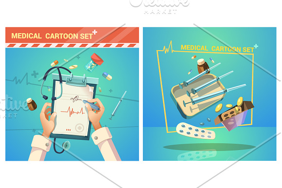Medical Cartoon Set in Illustrations - product preview 2