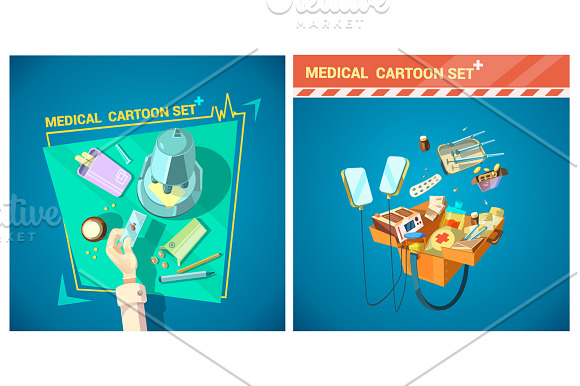 Medical Cartoon Set in Illustrations - product preview 3
