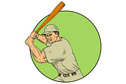 Baseball Player Batting Stance 