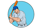 Baseball Player Holding Bat Drawing