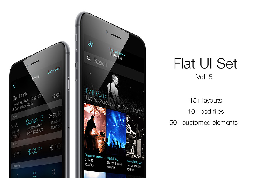 iOS Flat UI Set Vol. 5