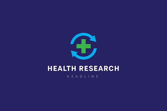 Health research logo. in Logo Templates - product preview 2