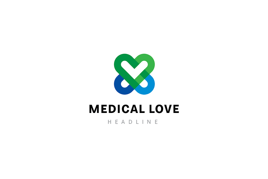 Medical love logo. in Logo Templates - product preview 8