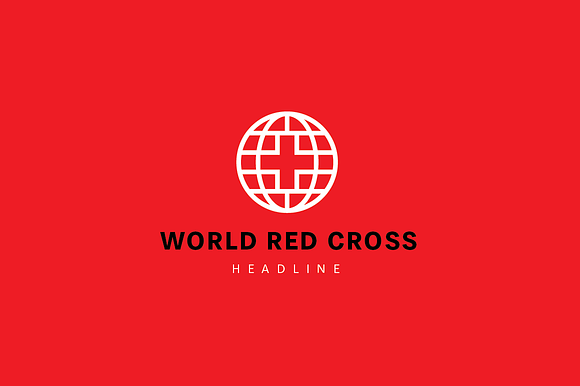 World red cross logo. in Logo Templates - product preview 2