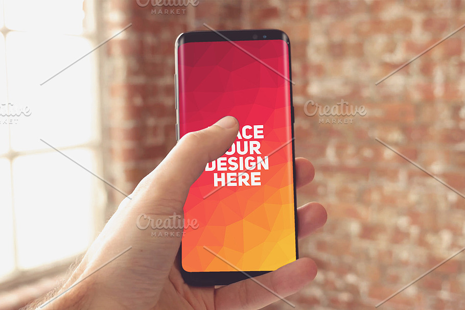 Samsung Galaxy S8 Mock-up#8 in Mobile & Web Mockups - product preview 8