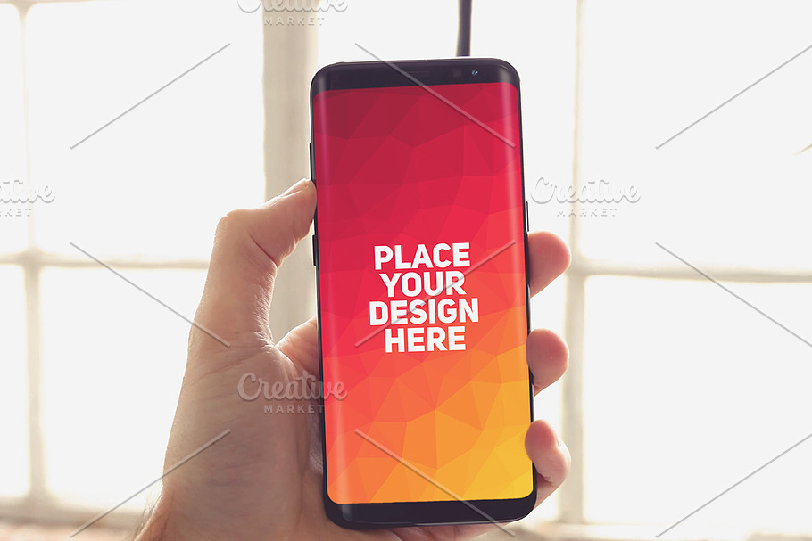 Samsung Galaxy S8 Mock-up#9 in Mobile & Web Mockups - product preview 8