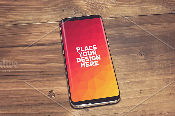 12 PSD Samsung Galaxy S8 Mock-up in Mobile & Web Mockups - product preview 9
