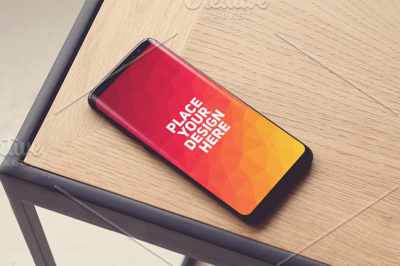 12 PSD Samsung Galaxy S8 Mock-up in Mobile & Web Mockups - product preview 11